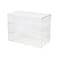 Martha Stewart Brody Clear Plastic Storage Organizer Bins W/ White Engineered Wood Lid, 3 Pack Medium, 7.5in x 3in BE-PB4516-3WD-CL-WH-MS - alternate 4